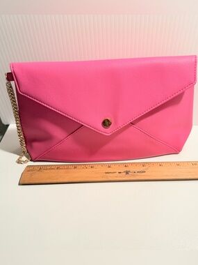 Ipsy pink envelope clutch NEW